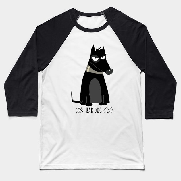 Bad Dog Baseball T-Shirt by HuskyTee